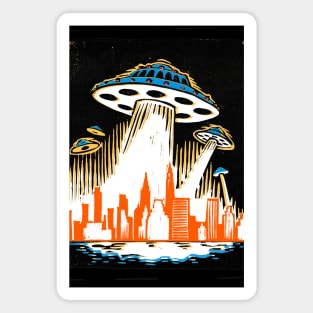 New York attacked by UFOs! Magnet